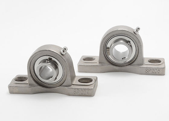 ตลับลูกปืนเม็ดกลมแบบหมอนปิดผนึก 2 รูสำหรับงานหนัก 440c เหล็กกล้าไร้สนิมทั้งหมด SUCP310