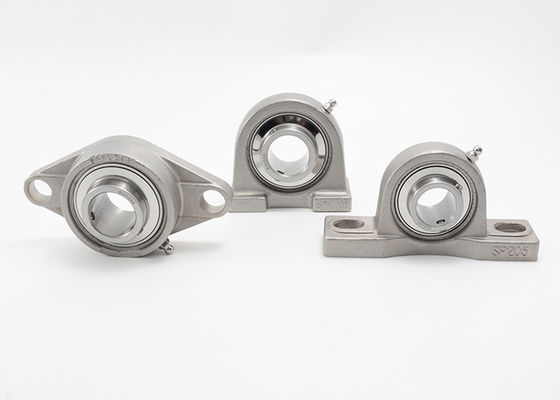 ตลับลูกปืนเม็ดกลมแบบหมอนปิดผนึก 2 รูสำหรับงานหนัก 440c เหล็กกล้าไร้สนิมทั้งหมด SUCP310