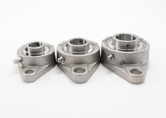 หน้าแปลน Mount 2 Bolt Pillow Block Bearing คอล็อคนอกรีต 440c พร้อมวงแหวนด้านในกว้าง SHCFLU204